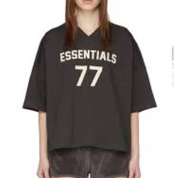 NWT Fear of God Essentials Football Tee 'Wheat' - Picture 2 of 7